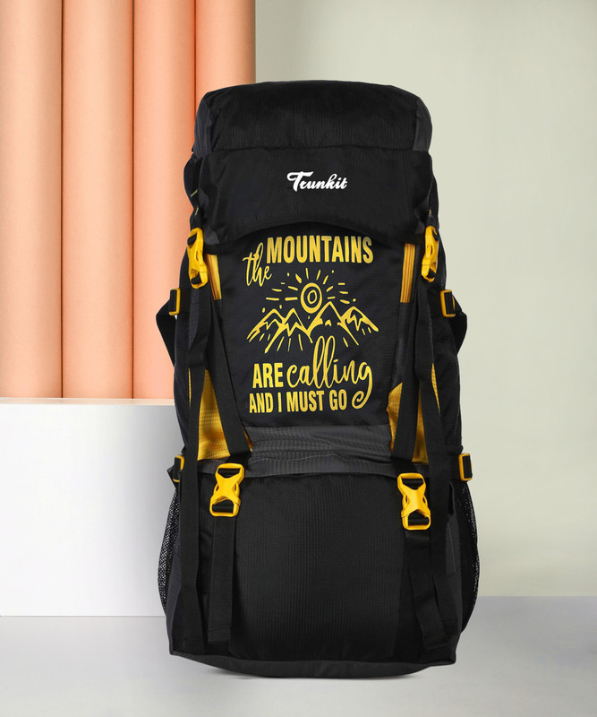 Trunkit High Quality Water Resistance Trekking Hiking Travel Bag- 55 L Rucksack  - 55 L(Yellow)