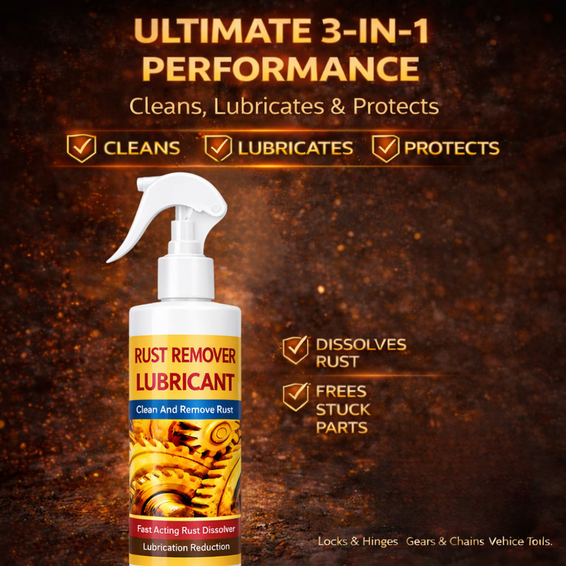AD SOLANKI Multi-Purpose Rust Remover Spray | Quick Clean & Lubricate Metal Surfaces Rust Removal Solution with Trigger Spray(200 ml)