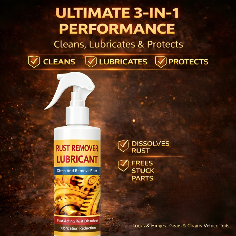 AD SOLANKI Rust Remover Lubricant Liquid for Metal Surfaces, Tools, Nuts, Bolts Rust Removal Solution with Trigger Spray(200 ml)