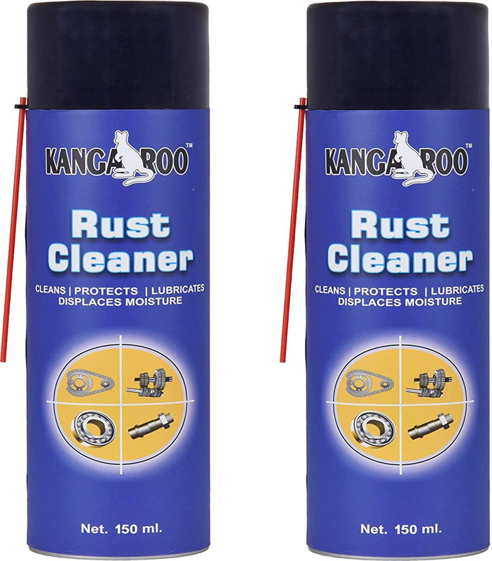 KANGAROO Rust Remover Spray, Multipurpose- 150 ML Each (Set of 2) Rust Removal Aerosol Spray(300 ml)
