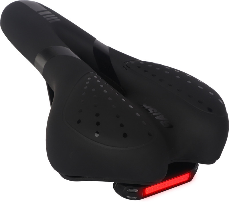 SHIVEXIM Hot Sale Gel Cycle Seat LED Tail Light Waterproof Gel Saddles Cushion Saddle(Black, Red)