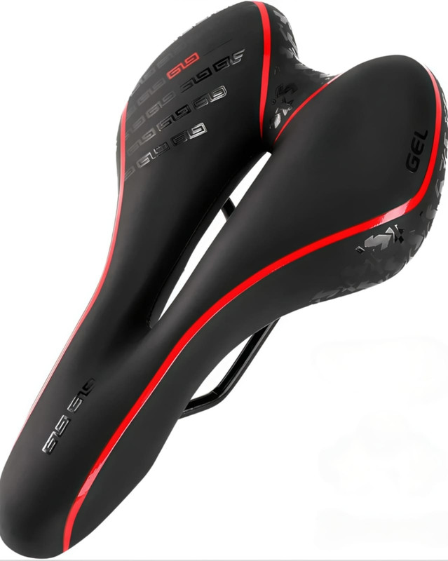 CYCLOWN PREMIUM QUALITY DESIGNER TYPE WATER PROOF GEL TYPE COMFORTABLE BICYCLE SADDLE Saddle(Red)