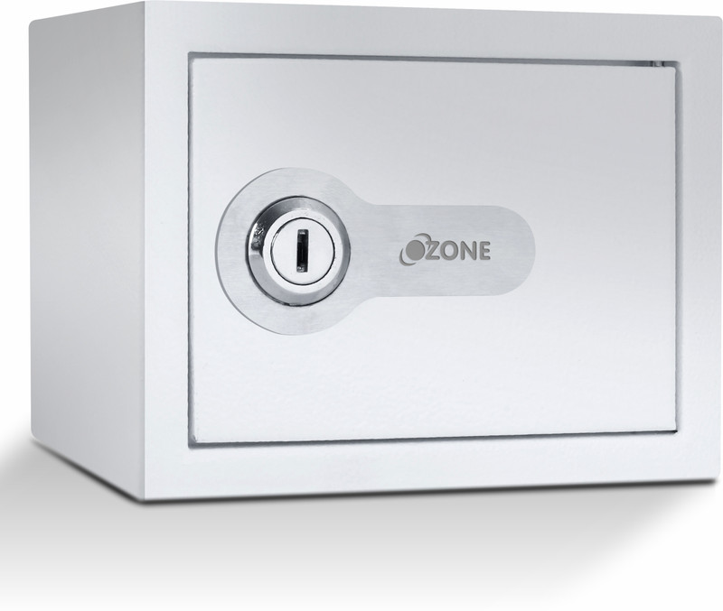 OZONE 2 Ltrs Money Bank Safe Locker for Kids & Adults | White Safe Locker(Key Lock)