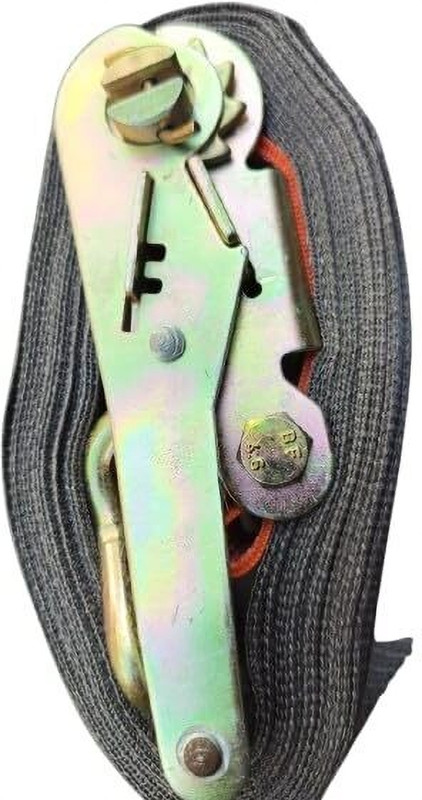 RatchetRider Cargo Lashing belt 50 mm x 10mtr DJ belt Safety Lock (Grey) Luggage Strap(Grey)
