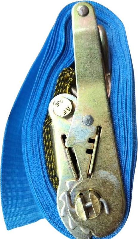 RatchetRider Cargo Lashing belt 50 mm x 10mtr DJ belt Safety Lock(Blue)