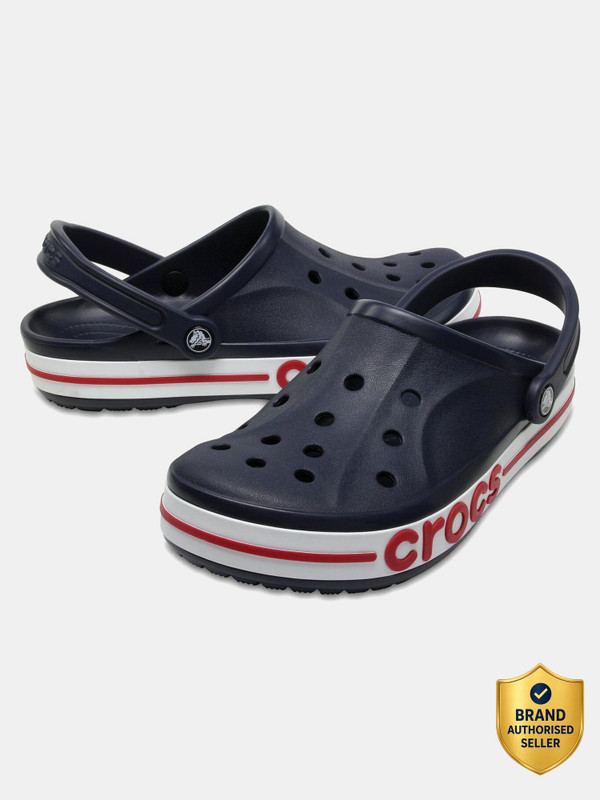 CROCS Bayaband Unisex Clogs(Navy , 8 UK/India)