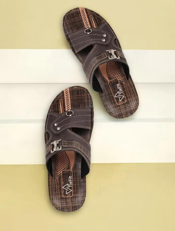 TieFit Fashion Trendy Casual Outdoor Men Sandals(Brown , 7)