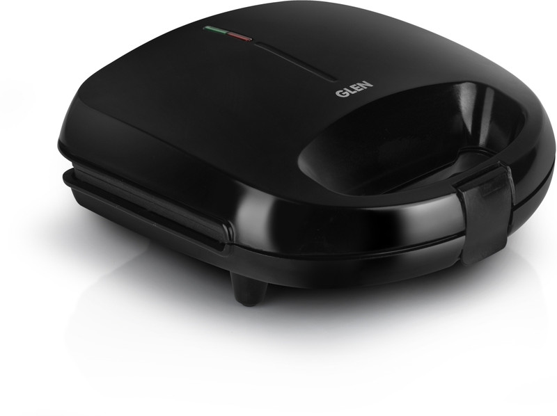 Glen Electric Sandwich Maker with Non-Stick Coating Plates, 750W (SA3024BSW) Grill Sandwich Maker(Black)