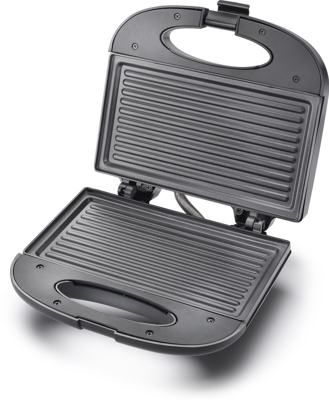 Eleenova 82151 Crown Series Non-Stick Sandwich Toasters With fixed Plate Grill Sandwich Maker(Black)