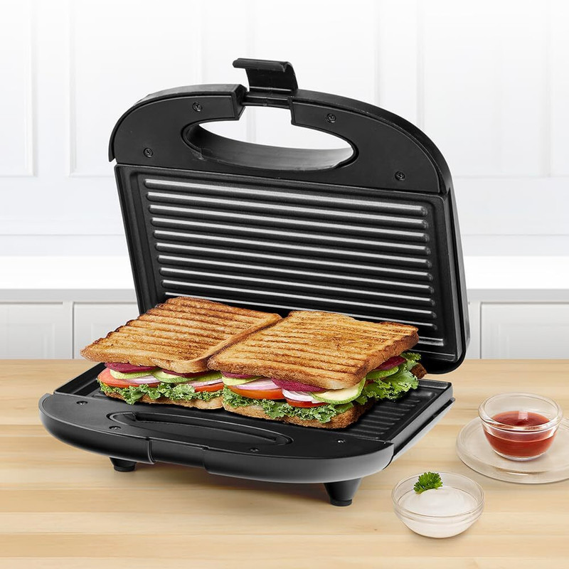 BOROSIL BSM07 Grill Sandwich Maker(Black)