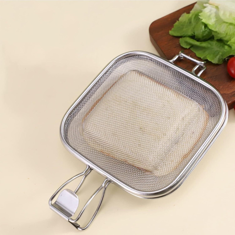 SMB ENTERPRISES Stainless Steel Sandwich Grill Cage Open Grill Sandwich Maker(Silver)