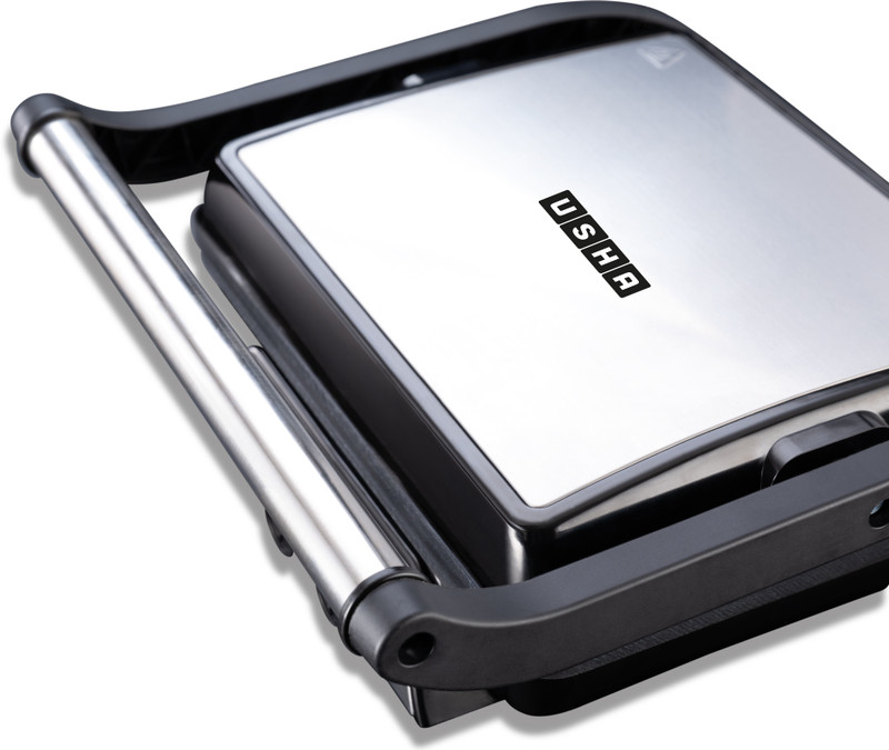 USHA ST1XG Grill Sandwich Maker(Black, Silver)