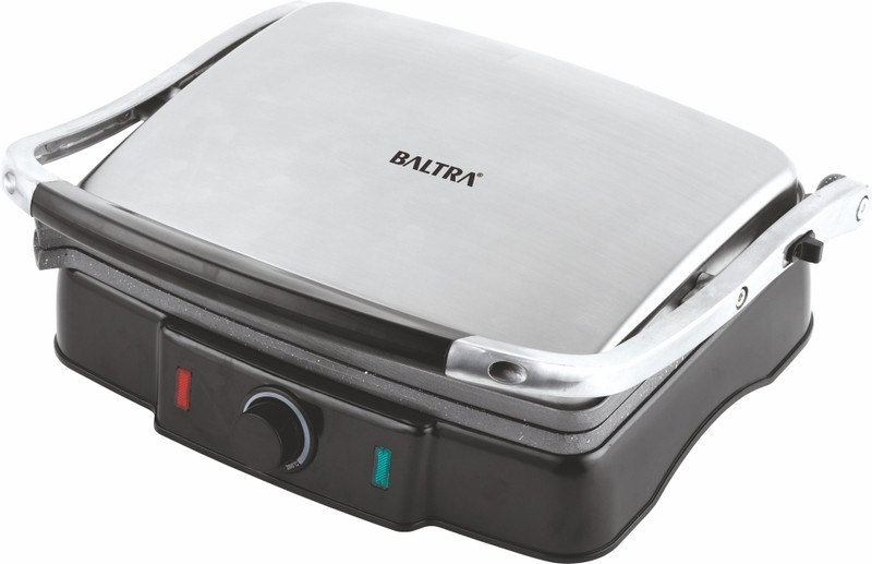 Baltra by BALTRA Fortuna (2000 W) Grill Sandwich Maker(Silver, Black)