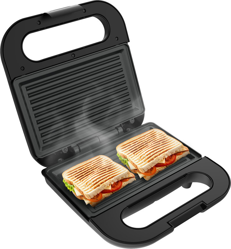 HAVELLS Quick Crunch Grill Sandwich Maker 800 W Power Indicator Light Grill Sandwich Maker(Black)