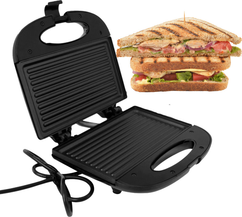 Kookelite Non-Stick Electric Panini Press for Cafe Sandwiches Grill, Toast(Black)