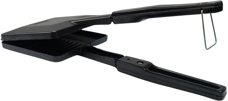 JMK Non-Stick Sandwich Toaster for Gas Stove Double-Coated Non-Stick Grill Sandwich Maker(Black)