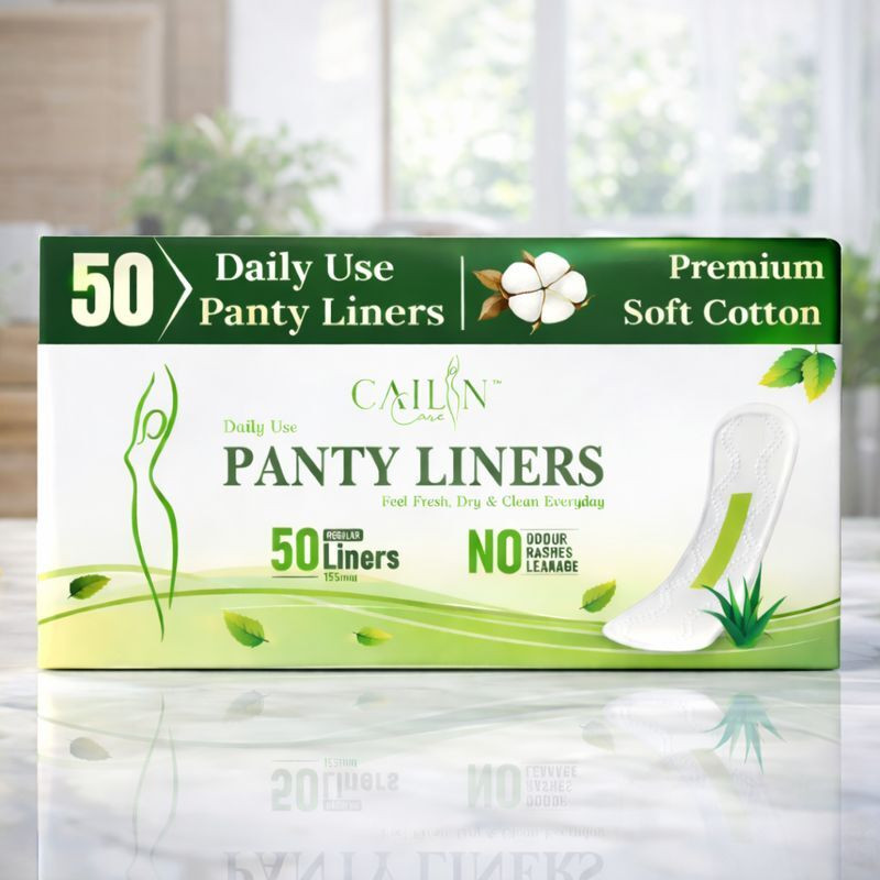 Cailin Care Ultra Thin & Cottony Soft Anion Chip Panty Liner for Women (Size - 180mm|Large) Pantyliner(Pack of 30)