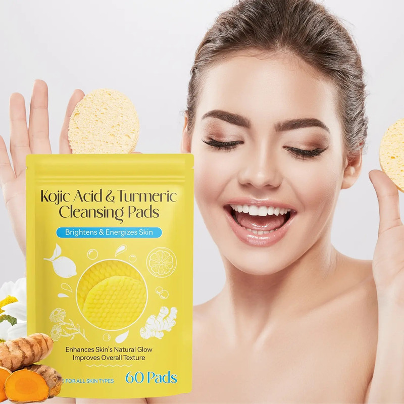 PRANARD Kojic Turmeric Brightening Pads Pantyliner(Pack of 60)