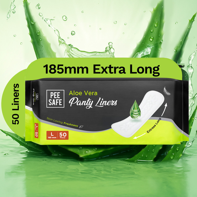 Pee Safe Aloe Vera Panty Liner L Pantyliner(Pack of 20)