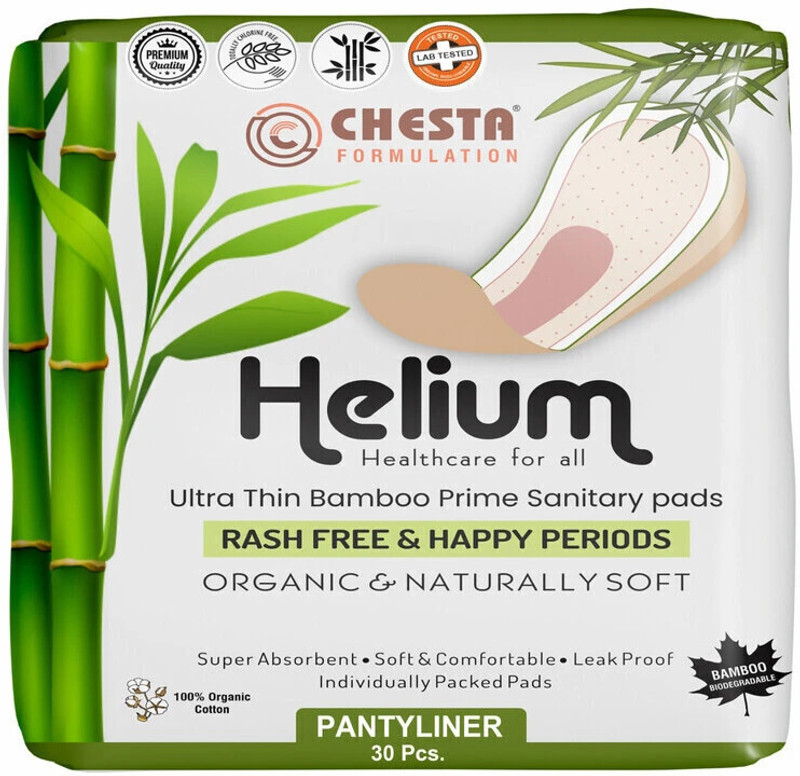 CHESTA FORMULATION Advanced Chip Technology Ultra Thin Bamboo Prime Panty Liners Daily Use 40 Pads Pantyliner