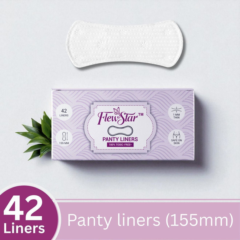 Flewstar Panty Liners for Women - Pack of 42| Keeps You Dry & Fresh Pantyliner(Pack of 42)