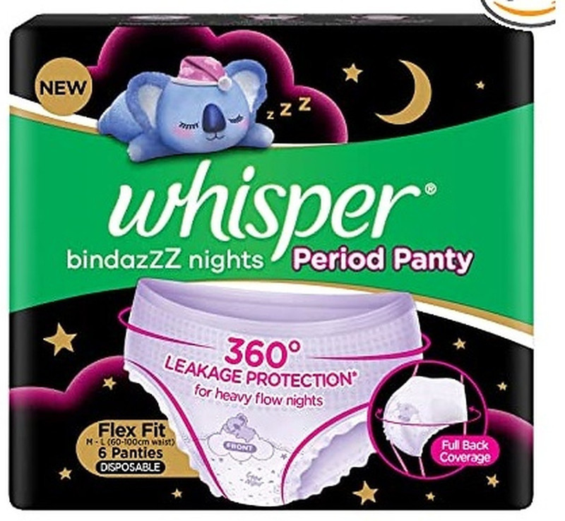 Whisper Nights Period Panties Sanitary Pad Sanitary Pad(Pack of 6)