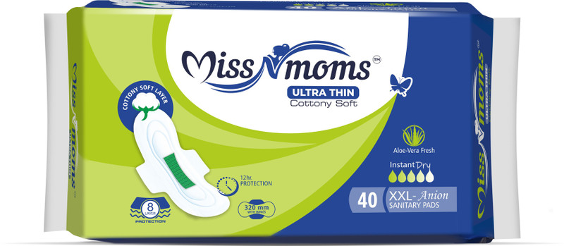 MISS N MOMS Premium Soft Menstrual pad - Ultra Absorbent, 320mm, XXL Size Sanitary Pad