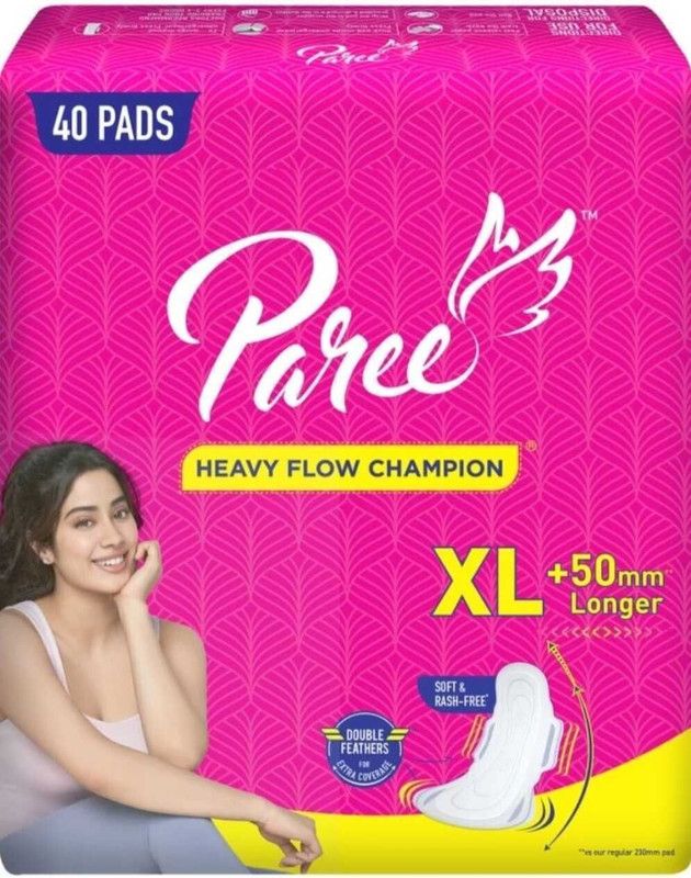 Paree heavy flow champion Sanitary Pad(Pack of 40)
