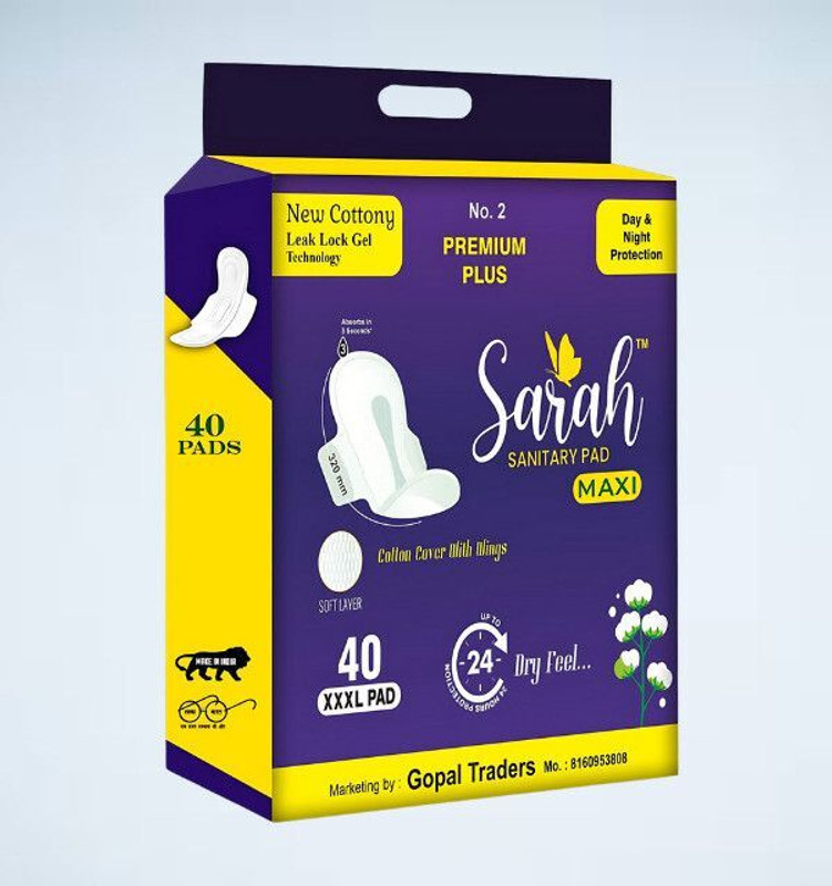 Sarah Leak Proof XXXL 320mm-New Pantyliner(Pack of 40)