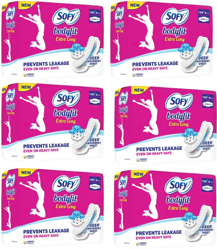 SOFY extra large sanitary pads combo pack 18+18+18=54 pads Sanitary Pad(Pack of 54)