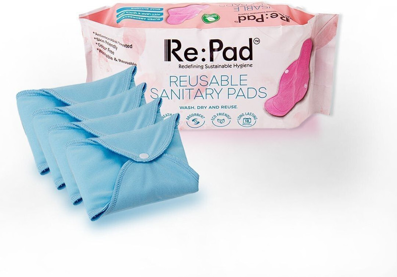 Re:pad Reusable Pad-4 Super Maxi Sanitary Pad(Pack of 4)