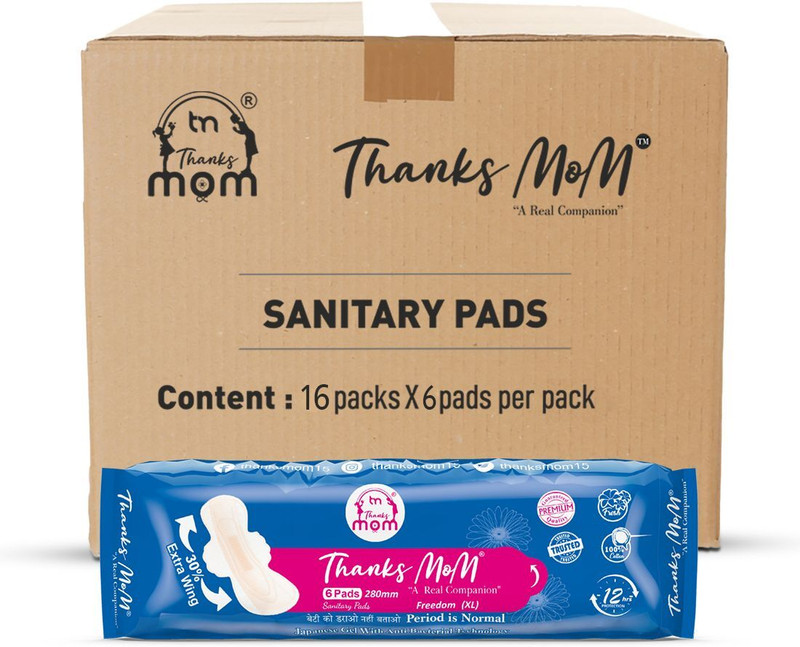 Thanks mom freedom XL 280 MM soft pad whole sale combo Sanitary Pad(Pack of 16)