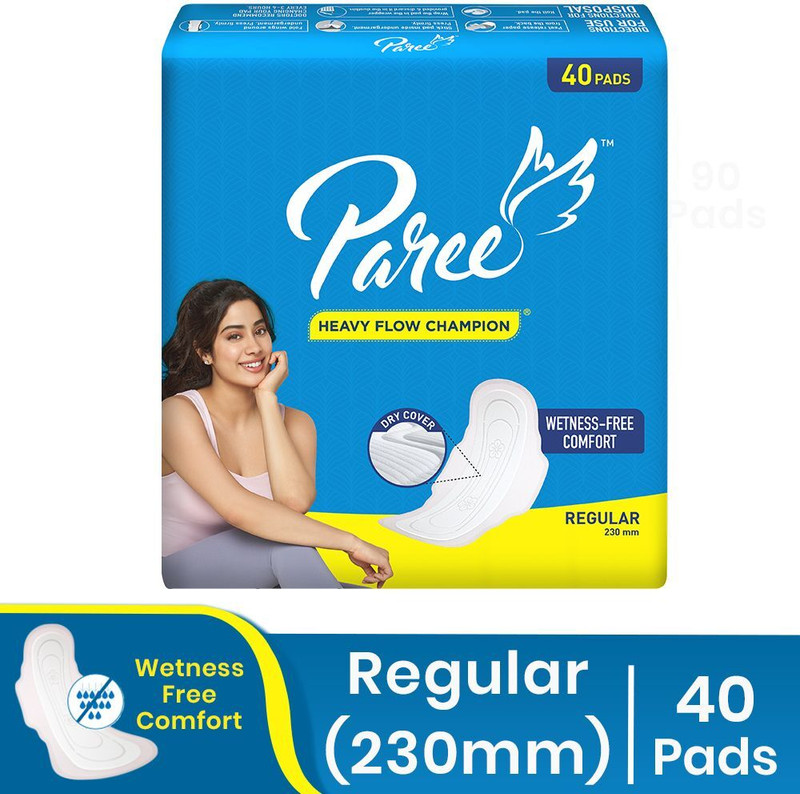 Paree Dry Feel XL with Leakage Protection & Quick Absorbption Sanitary Pad(Pack of 80)