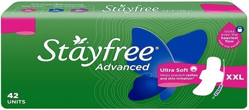 STAYFREE Advanced Ultra Soft | Prevents rashes & skin irritation Sanitary Pad(Pack of 42)