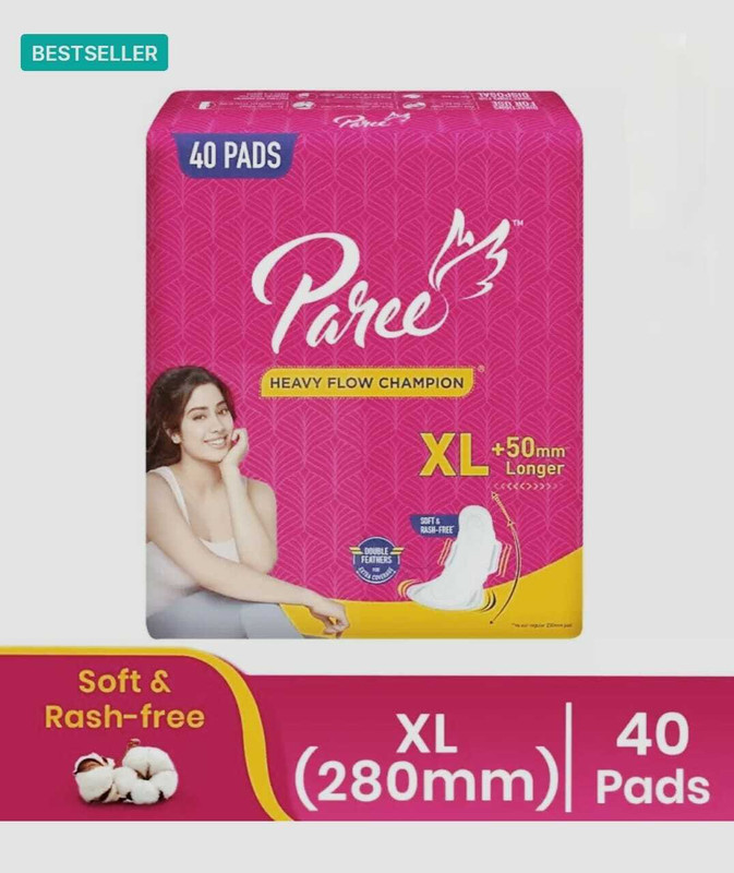 Paree havy flow Sanitary Pad(Pack of 40)