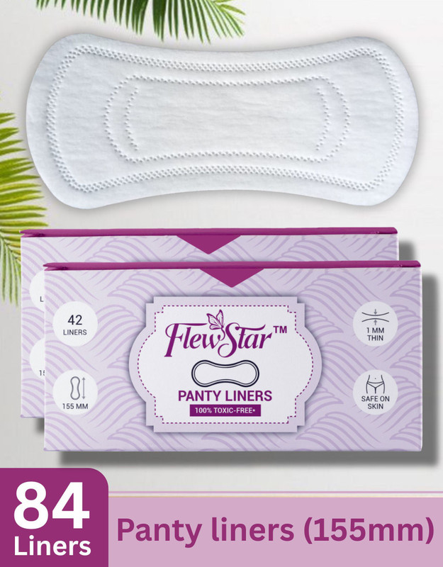 Flewstar Panty Liners for Women | Cottony Soft Pantyliners Pad (Pack of 126) Pantyliner(Pack of 126)