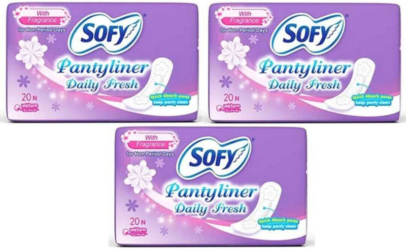 SOFY Pantyliner Delly fress Pantyliner (Pack of 20) Pantyliner