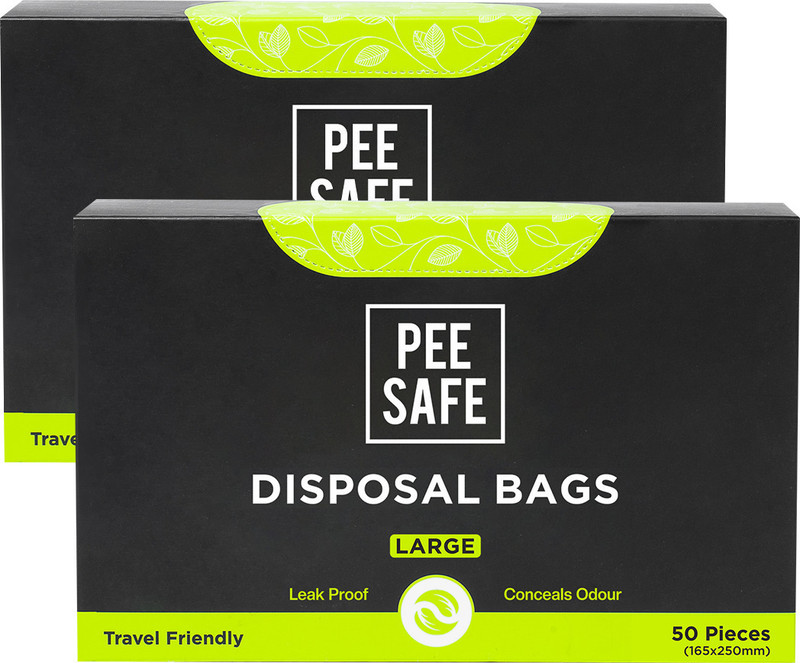 Pee Safe Disposable Bags for Disposal of Tampons , Condoms and Pantyliner (Pack of 100) Sanitary Pad(Pack of 100)
