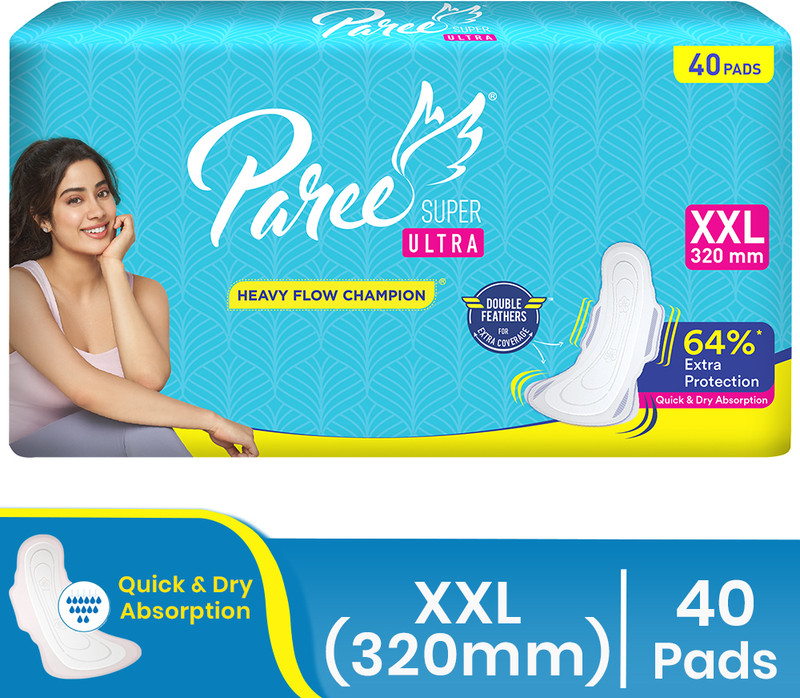 Paree Super Ultra Dry Feel XXL Sanitary Pad(Pack of 40)