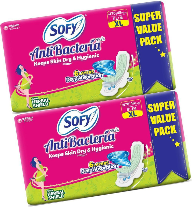 SOFY Odor-locking Technology Pantyliner(Pack of 96)