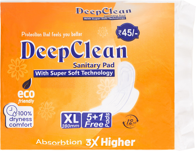 DEEPCLEAN SANATERY PAD-01 Sanitary Pad(Pack of 2)
