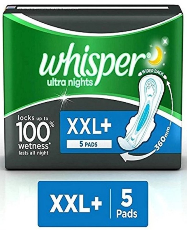 Whisper ultra Nights XXL+ ( 5 Pad ) Sanitary Pad