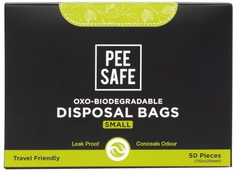 Pee Safe Discreet Disposable Bags for Disposal of Tampon, Condoms, Personal Hygiene Waste Sanitary Pad(Pack of 50)