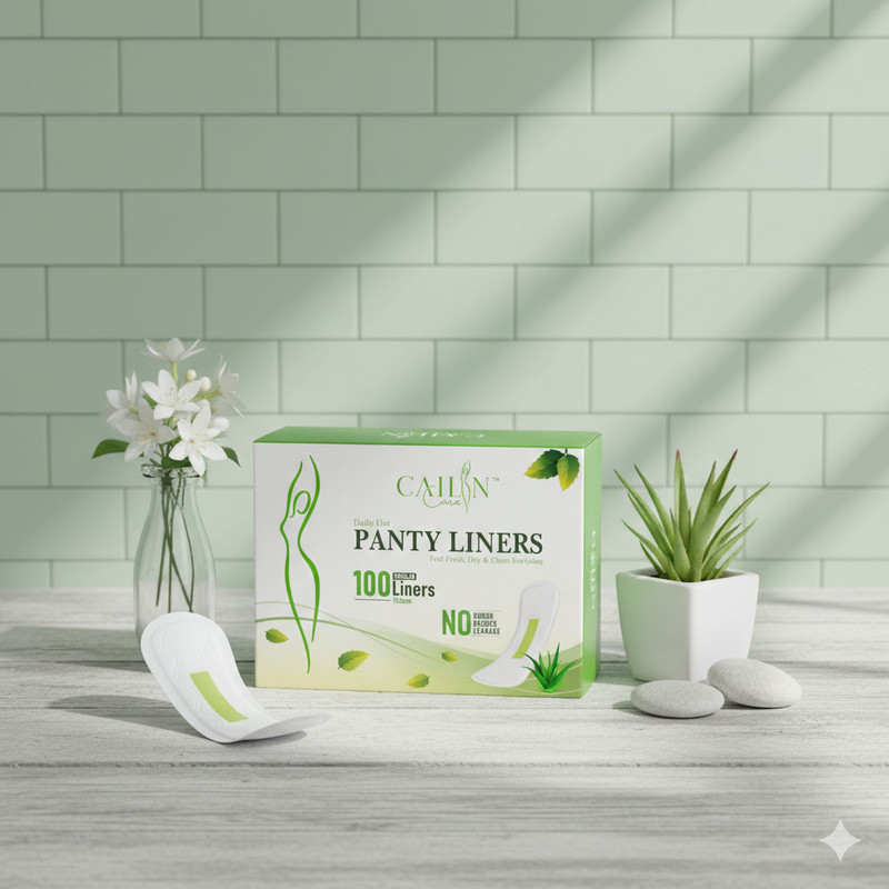 Cailin Care Neem Based Anion Chip Ultra Thin (Size - 155mm|Small) Pantyliner(Pack of 100)