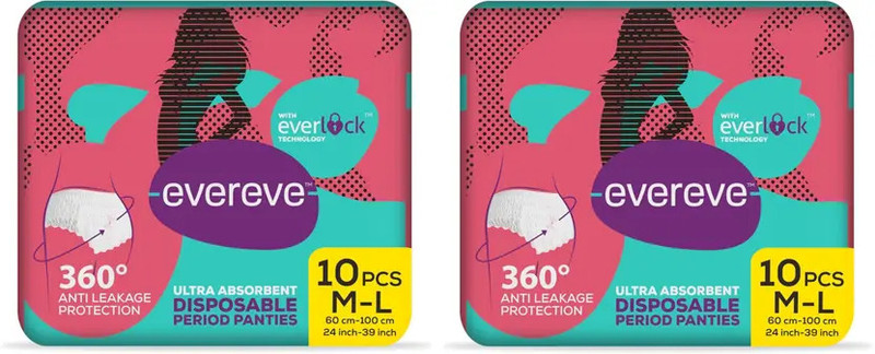 EverEve Ultra Leak Protection Pantyliner 20 pcs - (Pack of 2) Pantyliner(Pack of 20)
