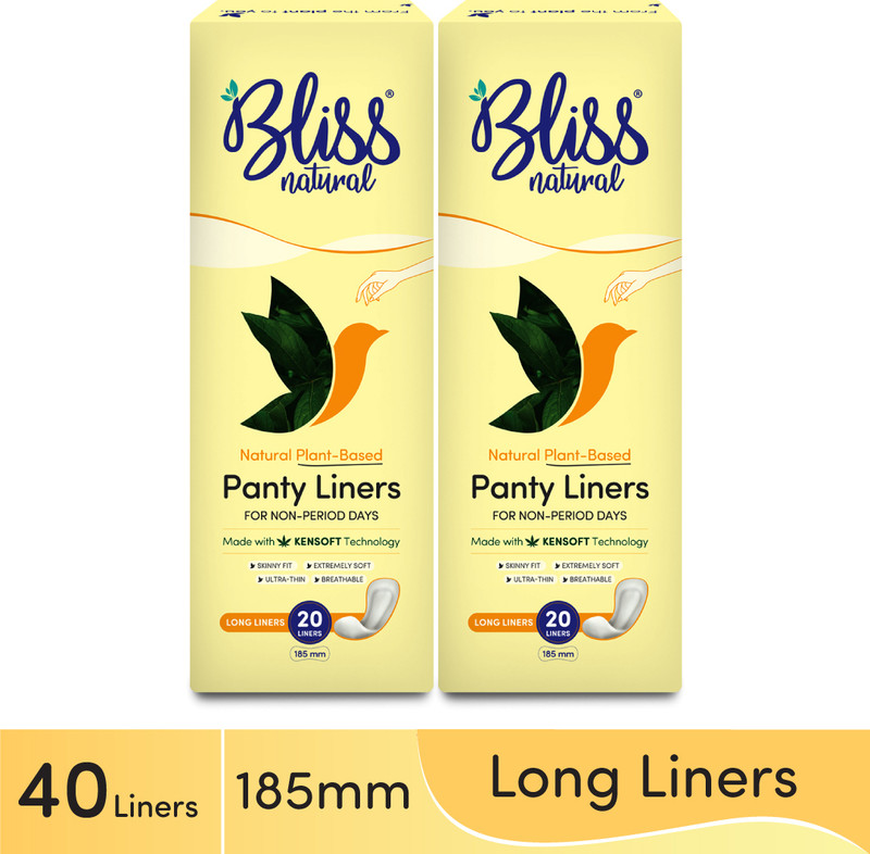 BlissNatural Ultra Thin Panty Liners for Women | Combo Pack | Remove Strains & Vaginal Leaks Pantyliner(Pack of 60)