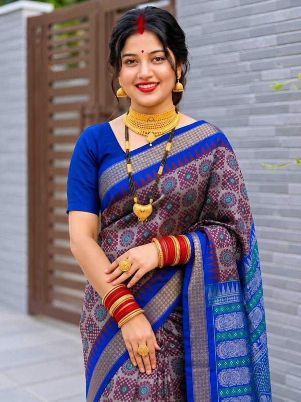 Sairi Woven Sambalpuri Art Silk Saree(Multicolor)