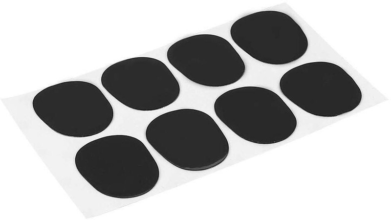 Archoice Alto Tenor Saxophone Sax Mouthpiece Patches Pads Cushions 0.8mm Black Alto Saxophone(Black)