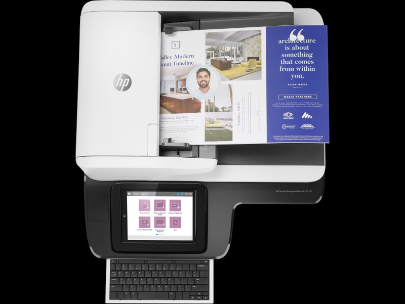 HP N9120fn2cn ScanJet Enterprise Flow N9120 fn2 Document Scanner(White & Silver)