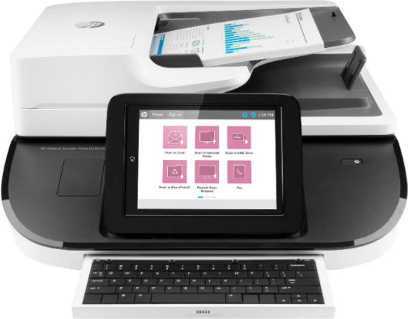HP Flatbed, Scanner Digital Sender Flow 8500fn2 Scanner(White & black)